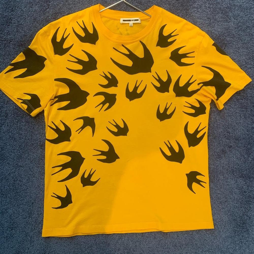 Alexander McQueen swallow print t-shirt
